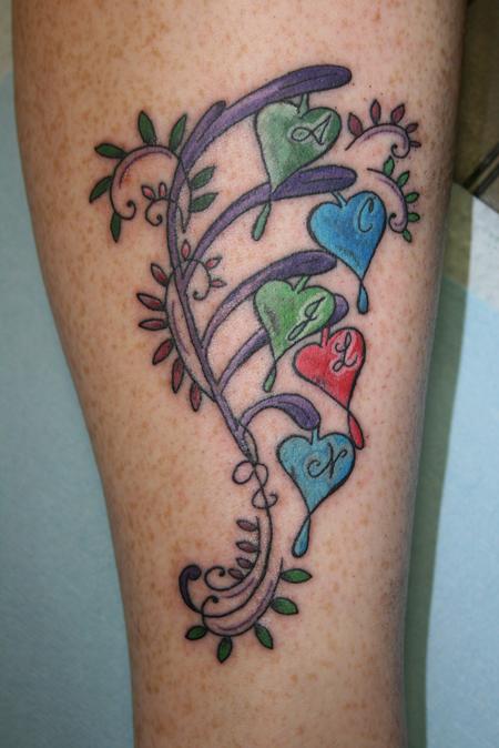 Tattoos - Bleeding Heart Flower - 86103